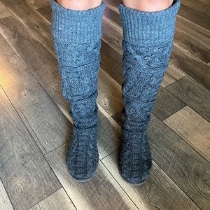 UGG over the knee twisted cable boots